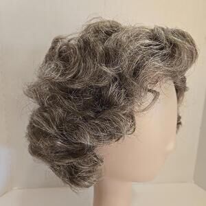 Eva Gabor Wig Salt & Pepper Gray & Brown Designed by Josef of Rome Adjustable